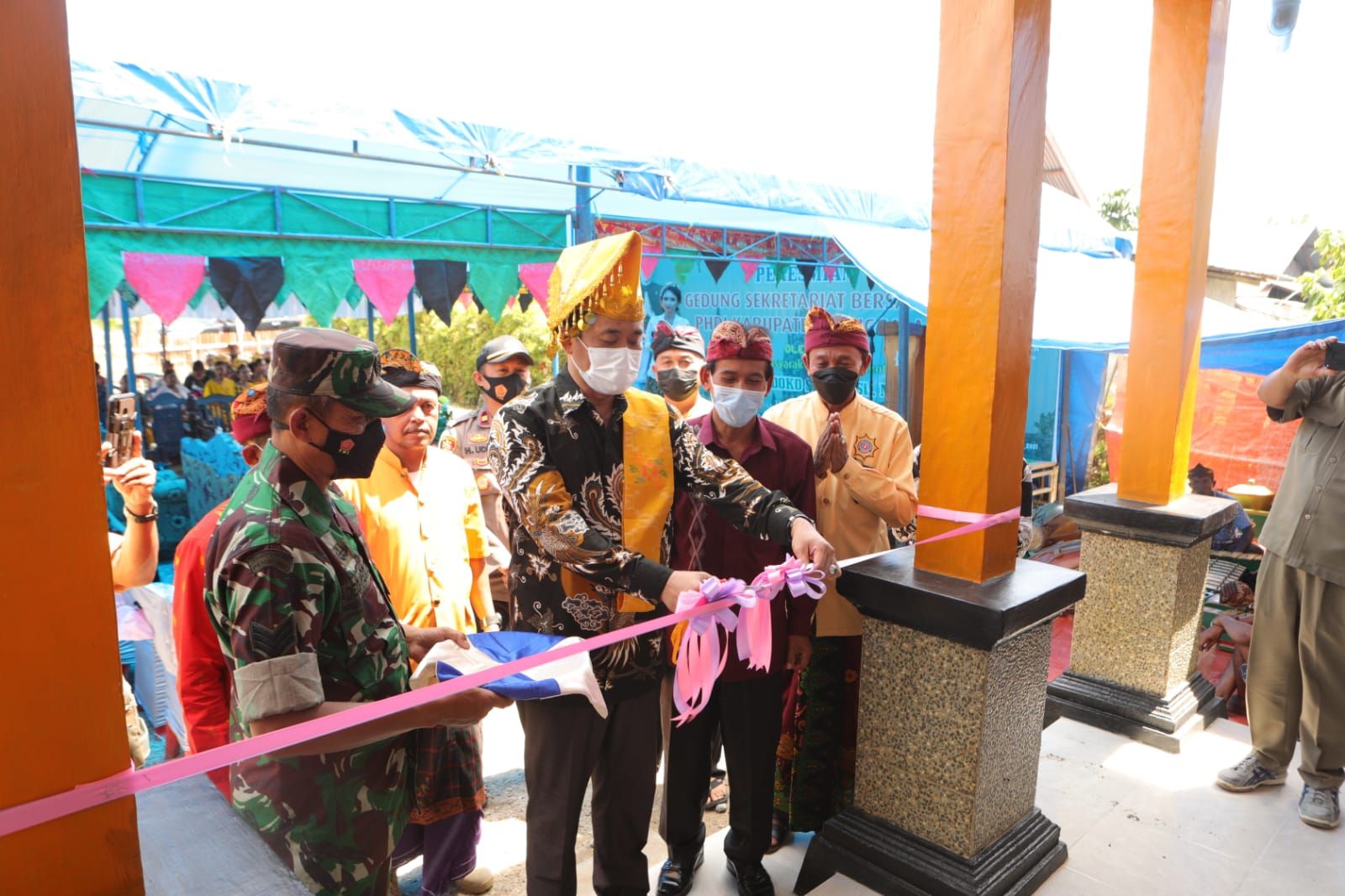 podiumnews.com-Resmikan Sekber PHDI Donggala, Mas Seto Minta Maksimal Pembinaan Umat 